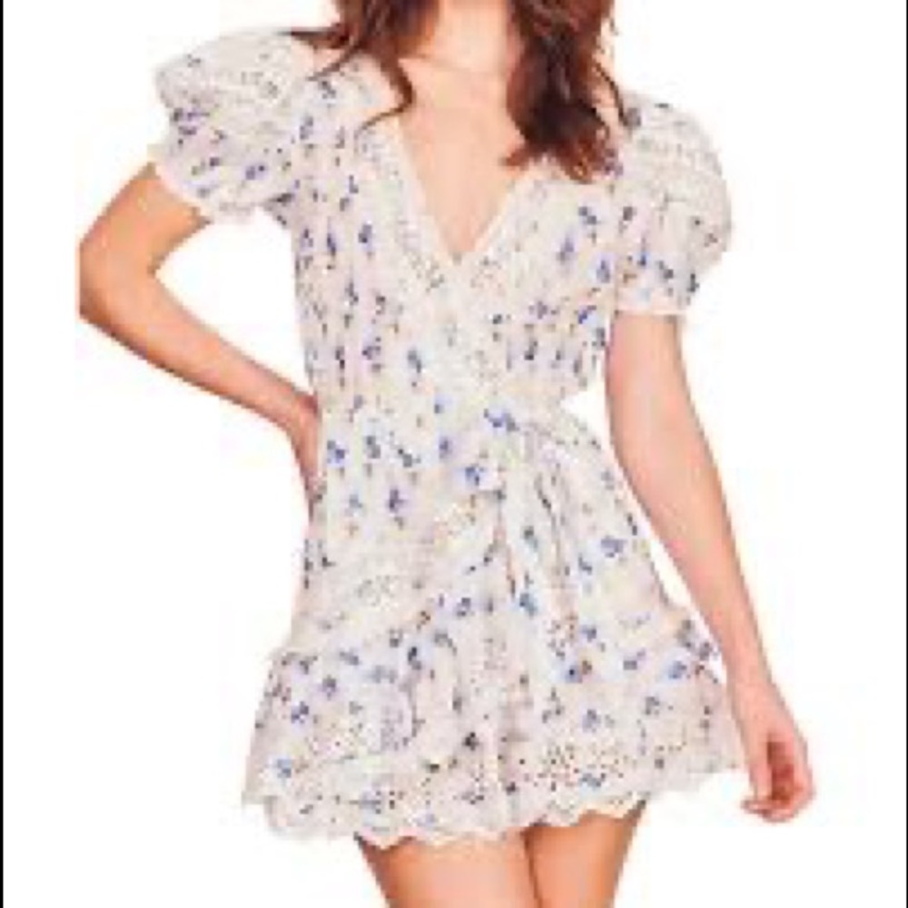 Loveshackfancy Belen Dress, Size 2, Brilliant Blue